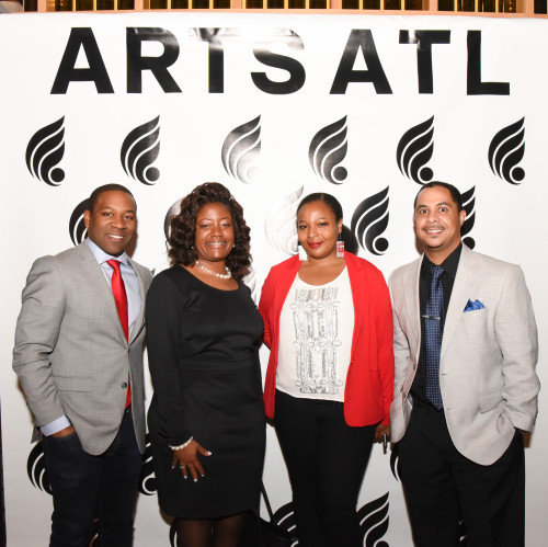 Atlanta Music Project staff attended the Luminary Arts Awards. L to R: Dantes Rameau, co-founder & executive director; LaTashia Bridges, String Teaching Artist; Nadirah Watson, Grant Manager & Writer; Averil Taylor, Manager of Primary Orchestras.