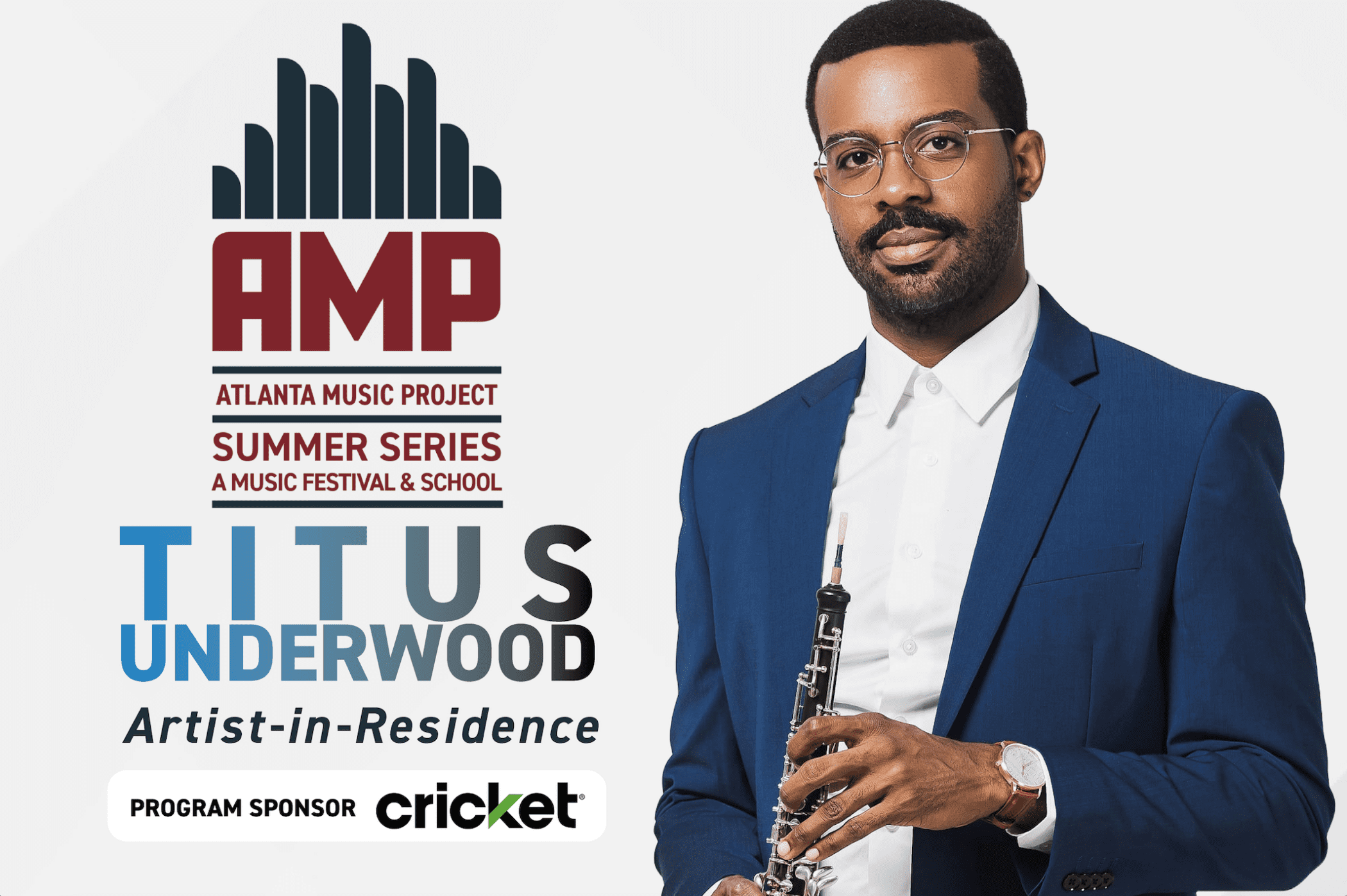 AMP Announces Oboist Titus Underwood As The 2024 Summer Series Artist ...